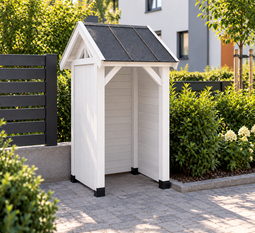 1,3 × 1,3 м деревянный навес для мусорного контейнера - garden gazebo pergola